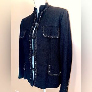 Beautiful Boucle Chanel Style Vintage Jacket